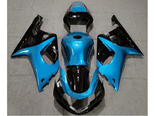 Hellblau & Schwarz Glänzend 2001-2003 GSXR 600-750 Motorrad Verkleidung