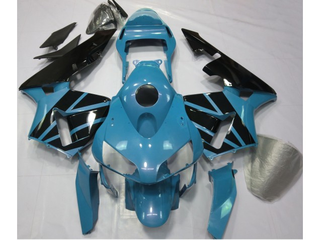 Hellblau & Schwarz Glänzend 2003-2004 CBR600RR Motorrad Verkleidung