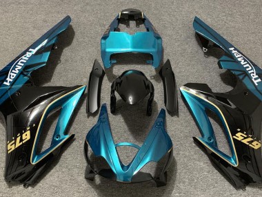 Hellblau & Schwarz Glänzend 2009-2012 Daytona 675 Motorrad Verkleidung