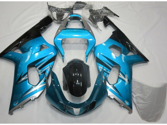 Hellblau & Silber 2001-2003 GSXR 600-750 Motorrad Verkleidung