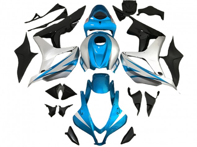 Hellblau & Silber OEM Stil 2007-2008 CBR600RR Motorrad Verkleidung
