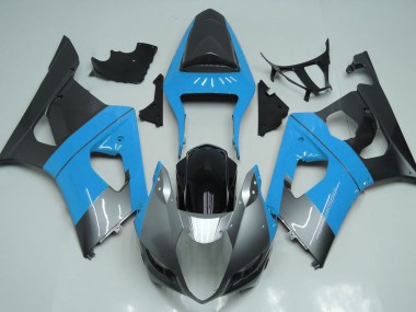 Hellblau Silber & Schwarz 2003-2004 GSXR 1000 Motorrad Verkleidung