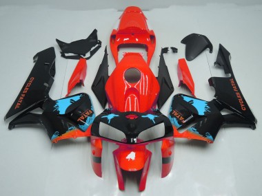 Hellblaue Spritzer Auf Rot 2005-2006 CBR600RR Motorrad Verkleidung
