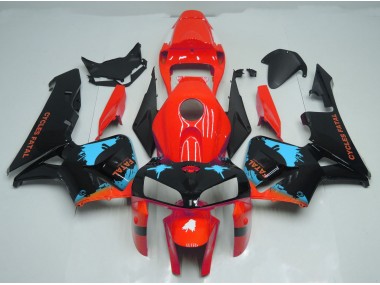 Hellblaue Spritzer Auf Rot 2005-2006 CBR600RR Motorrad Verkleidung