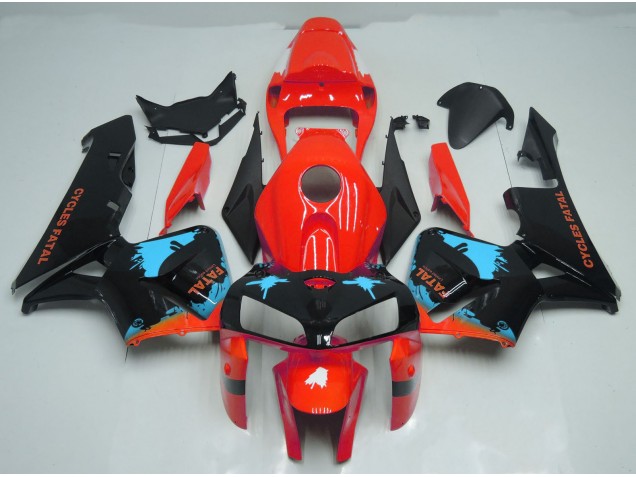 Hellblaue Spritzer Auf Rot 2005-2006 CBR600RR Motorrad Verkleidung