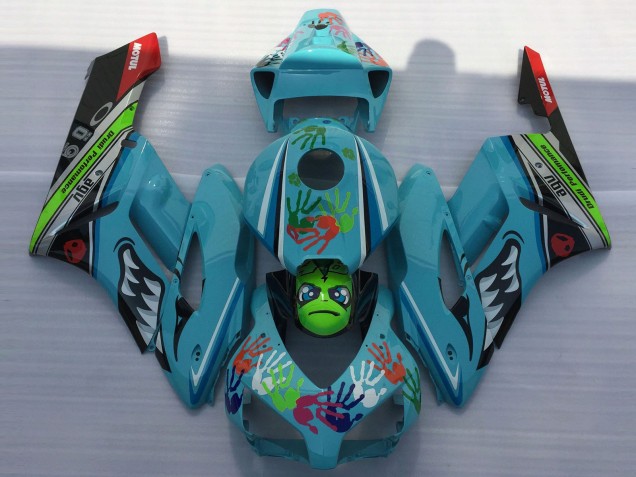 Hellblauer Hai 2004-2005 CBR1000RR Motorrad Verkleidung