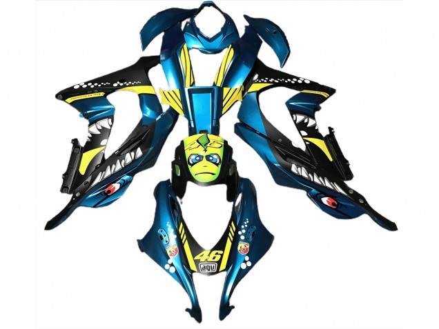 Hellblauer Hai 2016-2019 ZX10R Motorrad Verkleidung