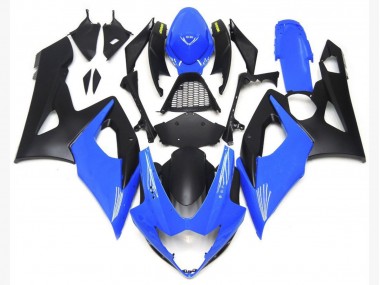 Hellglänzendes Blau & Matt Schwarz Unten 2005-2006 GSXR 1000 Motorrad Verkleidung