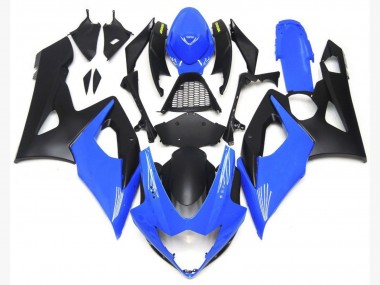 Hellglänzendes Blau & Matt Schwarz Unten 2005-2006 GSXR 1000 Motorrad Verkleidung