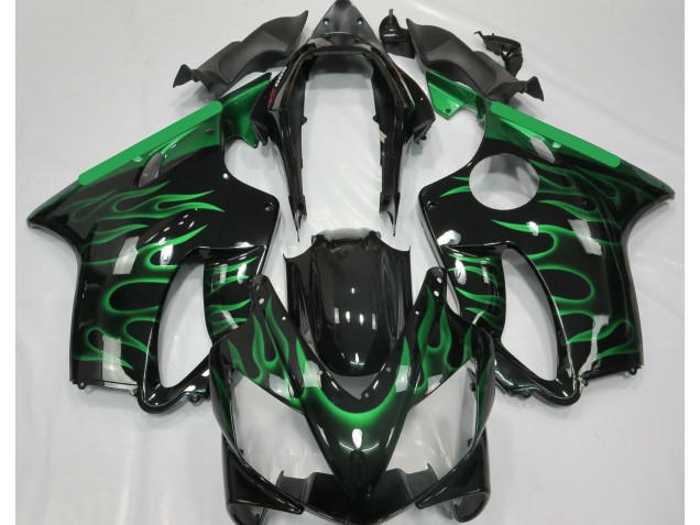 Hellgrün Flamme 2004-2007 CBR600 F4i Motorrad Verkleidung