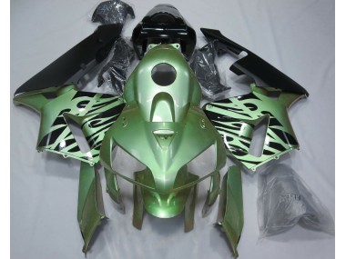 Hellgrün Flamme 2005-2006 CBR600RR Motorrad Verkleidung