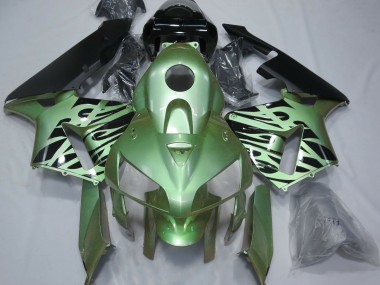 Hellgrün Flamme 2005-2006 CBR600RR Motorrad Verkleidung