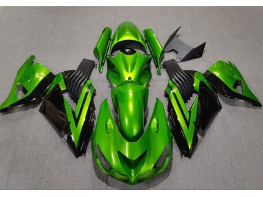 Hellgrün & Schwarz 2006-2011 ZX14R Motorrad Verkleidung