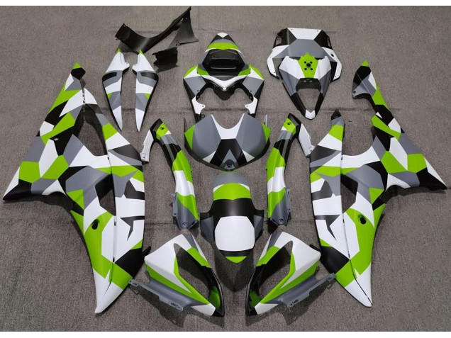 Hellgrün Tarnung Einfarbig 2008-2016 R6 Motorrad Verkleidung