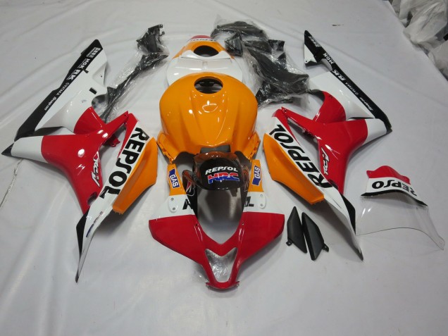 Hellorange & Weiß Repsol 2007-2008 CBR600RR Motorrad Verkleidung