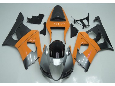 Hellorange Silber & Schwarz 2003-2004 GSXR 1000 Motorrad Verkleidung