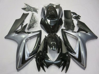 Hellsilber & Schwarz 2006-2007 GSXR 600-750 Motorrad Verkleidung
