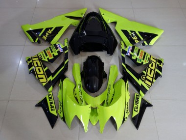 High Viz Gelb & Schwarz 2004-2005 ZX10R Motorrad Verkleidung