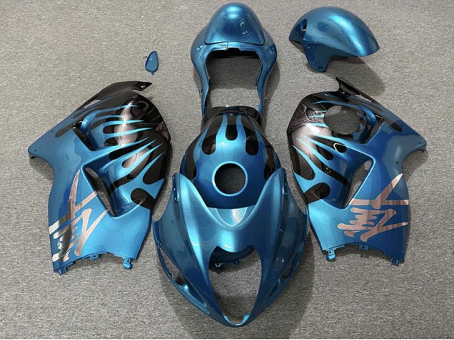 Himmelblau & Schwarz 1997-2007 GSXR 1300 Motorrad Verkleidung