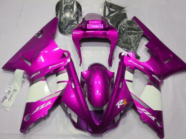 Hot Pink & Weiß 2000-2001 R1 Motorrad Verkleidung