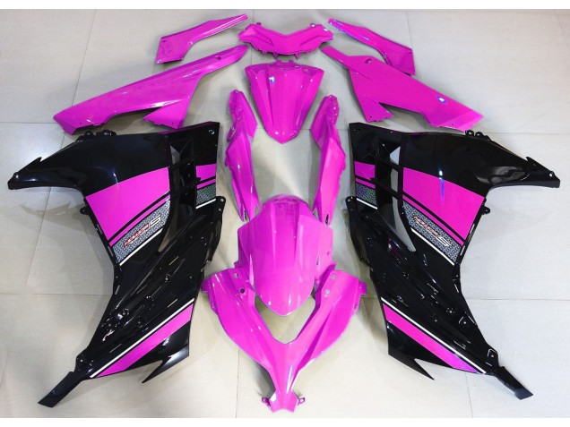 Hot Pink & Schwarz 2013-2018 Ninja 300 Motorrad Verkleidung