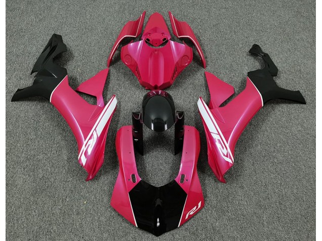 Hot Pink & Schwarz 2015-2019 R1 Motorrad Verkleidung Hot Pink & Schwarz 2015-2019 R1 Motorrad Verkleidung
