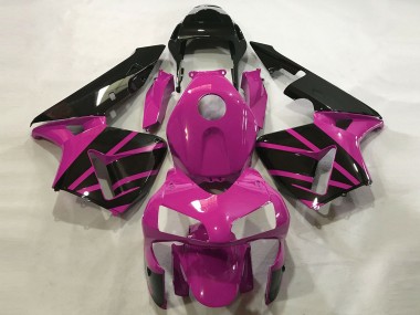 Hot Pink & Schwarz Glänzend 2003-2004 CBR600RR Motorrad Verkleidung