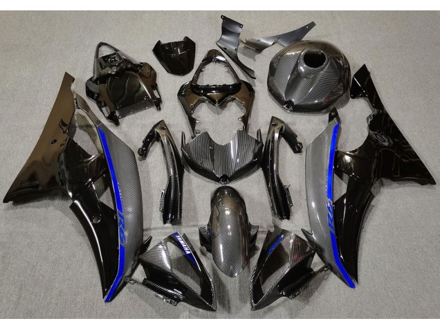 Kohlefaser & Blau 2008-2016 R6 Motorrad Verkleidung