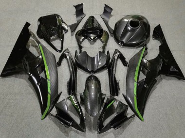 Kohlefaser & Grün 2008-2016 R6 Motorrad Verkleidung