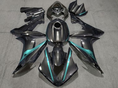 Kohlefaser Stil Mit Hellblau 2004-2006 R1 Motorrad Verkleidung
