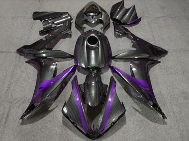 Kohlefaser Stil Mit Lila 2004-2006 R1 Motorrad Verkleidung