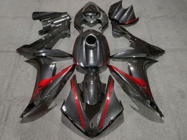 Kohlefaser Stil Mit Rot 2004-2006 R1 Motorrad Verkleidung