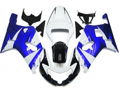 Leuchtend Blau & Weiß OEM Stil 2001-2003 GSXR 600-750 Motorrad Verkleidung