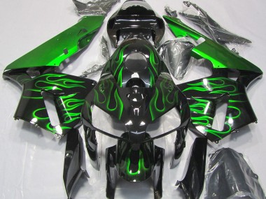 Leuchtend Grün Flamme 2005-2006 CBR600RR Motorrad Verkleidung