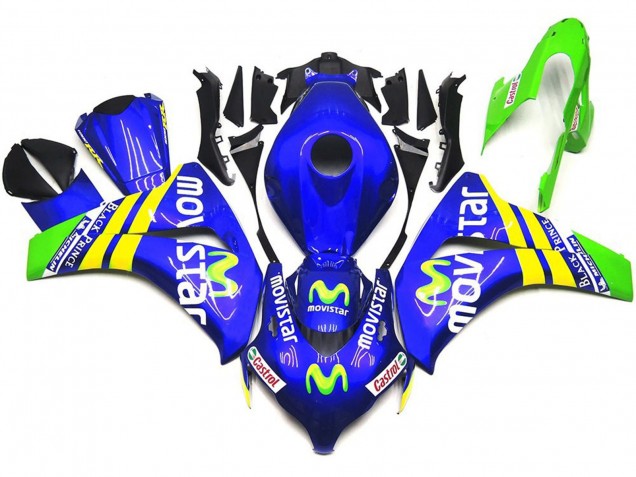 Leuchtend Movistar 2008-2011 CBR1000RR Motorrad Verkleidung