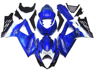 Leuchtendes Blau Mit Weiß Corona 2007-2008 GSXR 1000 Motorrad Verkleidung