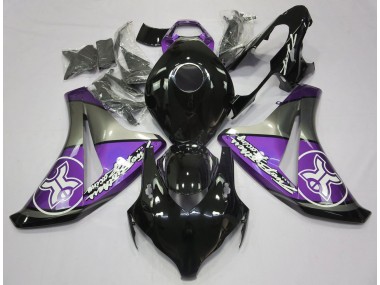 Lila Auf Schwarz Benutzerdefiniert 2008-2011 CBR1000RR Motorrad Verkleidung