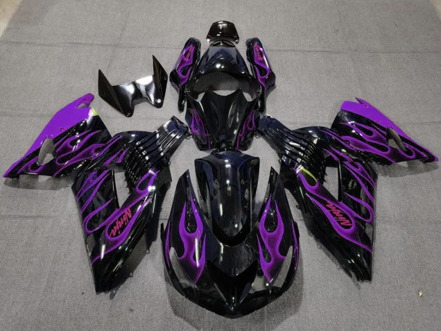 Lila Flamme 2006-2011 ZX14R Motorrad Verkleidung