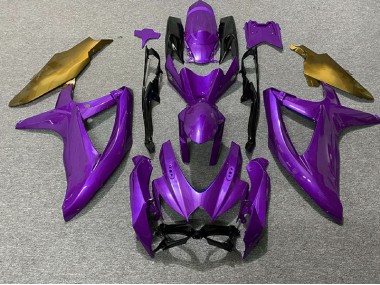 Lila & Gold 2008-2010 GSXR 600-750 Motorrad Verkleidung