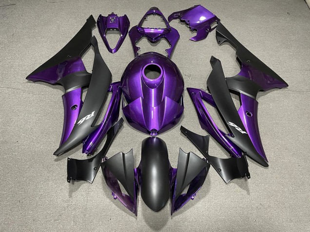 Lila & Matt Schwarz & Logos 2008-2016 R6 Motorrad Verkleidung