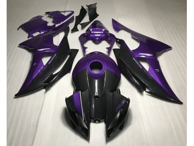 Lila Mit Carbonfaser-Stil 2008-2016 R6 Motorrad Verkleidung