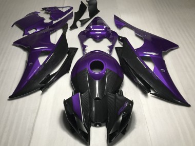 Lila Mit Carbonfaser-Stil 2008-2016 R6 Motorrad Verkleidung