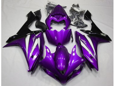 Lila Weiß & Schwarz 2007-2008 R1 Motorrad Verkleidung
