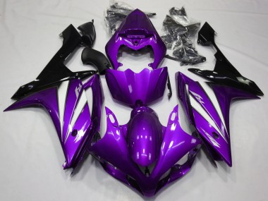 Lila Weiß & Schwarz 2007-2008 R1 Motorrad Verkleidung