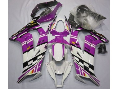 Lila-Schwarz-Weiß 2011-2015 ZX10R Motorrad Verkleidung