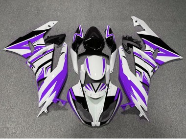 Lila Weiß & Schwarz Zag 2009-2012 ZX6R Motorrad Verkleidung