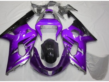 Lila & Silber 2001-2003 GSXR 600-750 Motorrad Verkleidung