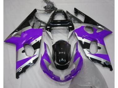 Lila-Silber OEM-Stil 2000-2002 GSXR 1000 Motorrad Verkleidung