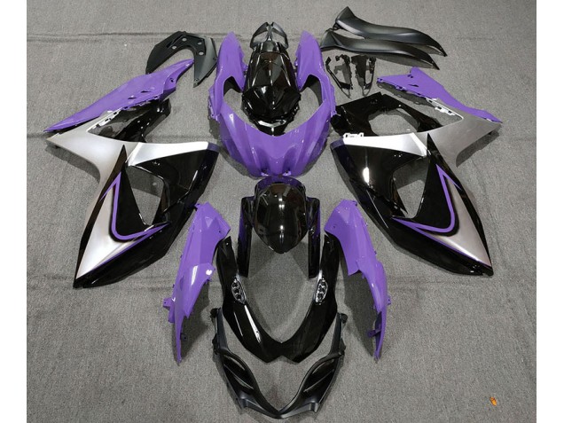 Lila Silber & Schwarz 2009-2016 GSXR 1000 Motorrad Verkleidung