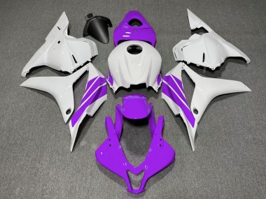 Lila & Weißer Seitenstreifen 2009-2012 CBR600RR Motorrad Verkleidung
